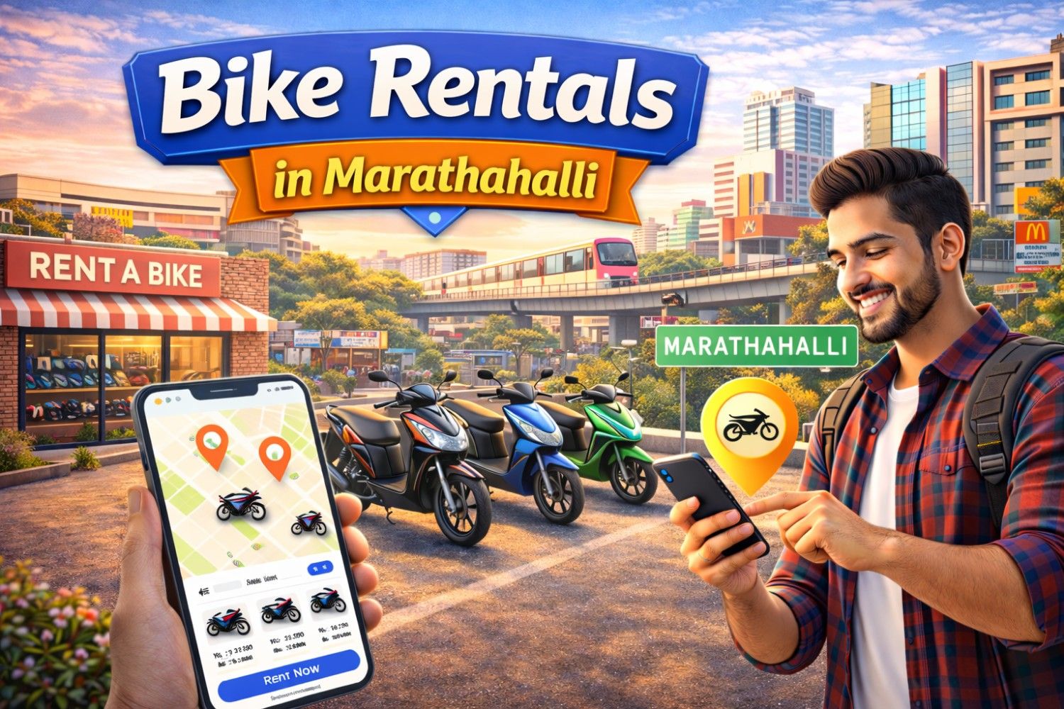 Bike Rentals in Marathahalli – Affordable Monthly 2-Wheeler Rentals by Ontrack