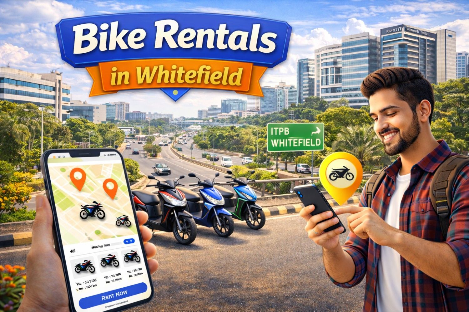 Bike Rentals in Whitefield – Affordable Monthly 2-Wheeler Rentals by Ontrack